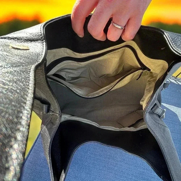 Bulgari Chandra Black Leather Tote Bag, bought new, good used condition. - Picture 14 of 14